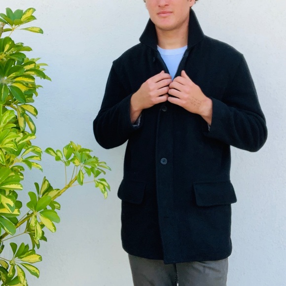 brooks brothers peacoat mens